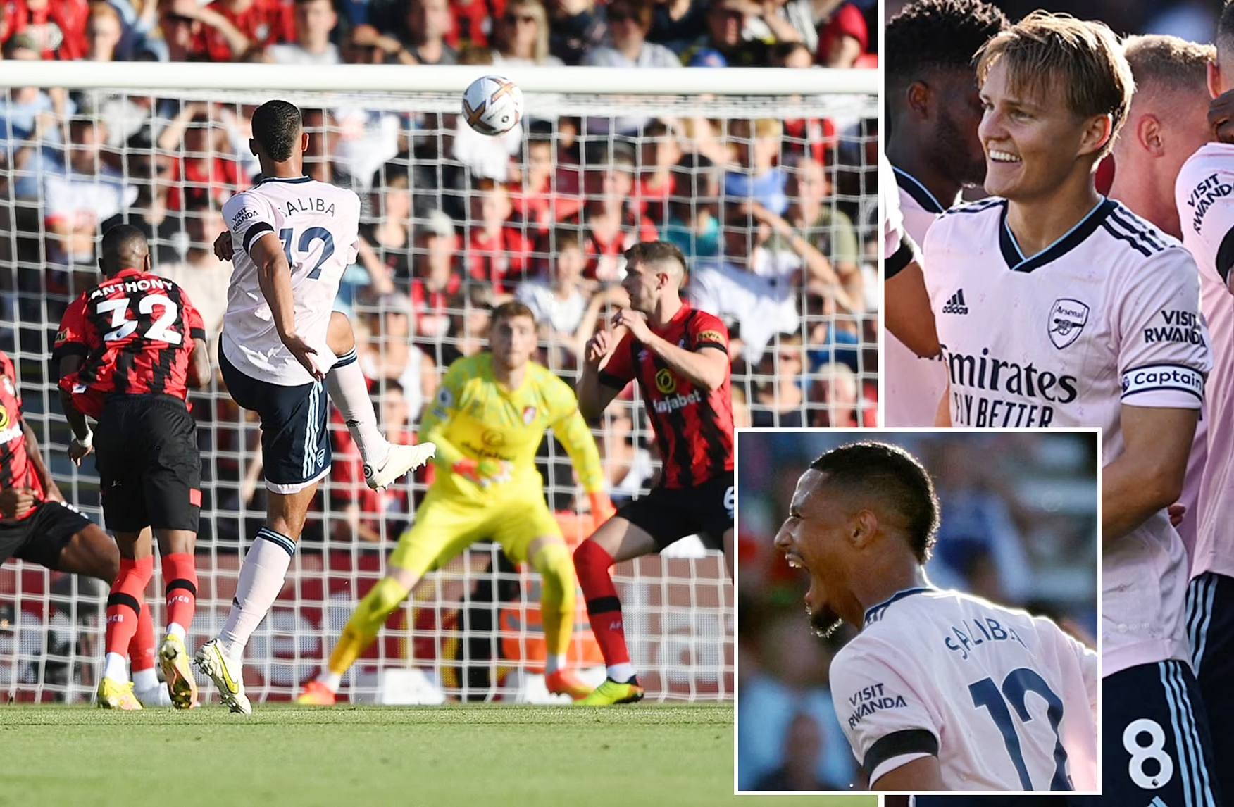 Đánh bại Bournemouth, Arsenal lên ngôi đầu Ngoại hạng Anh